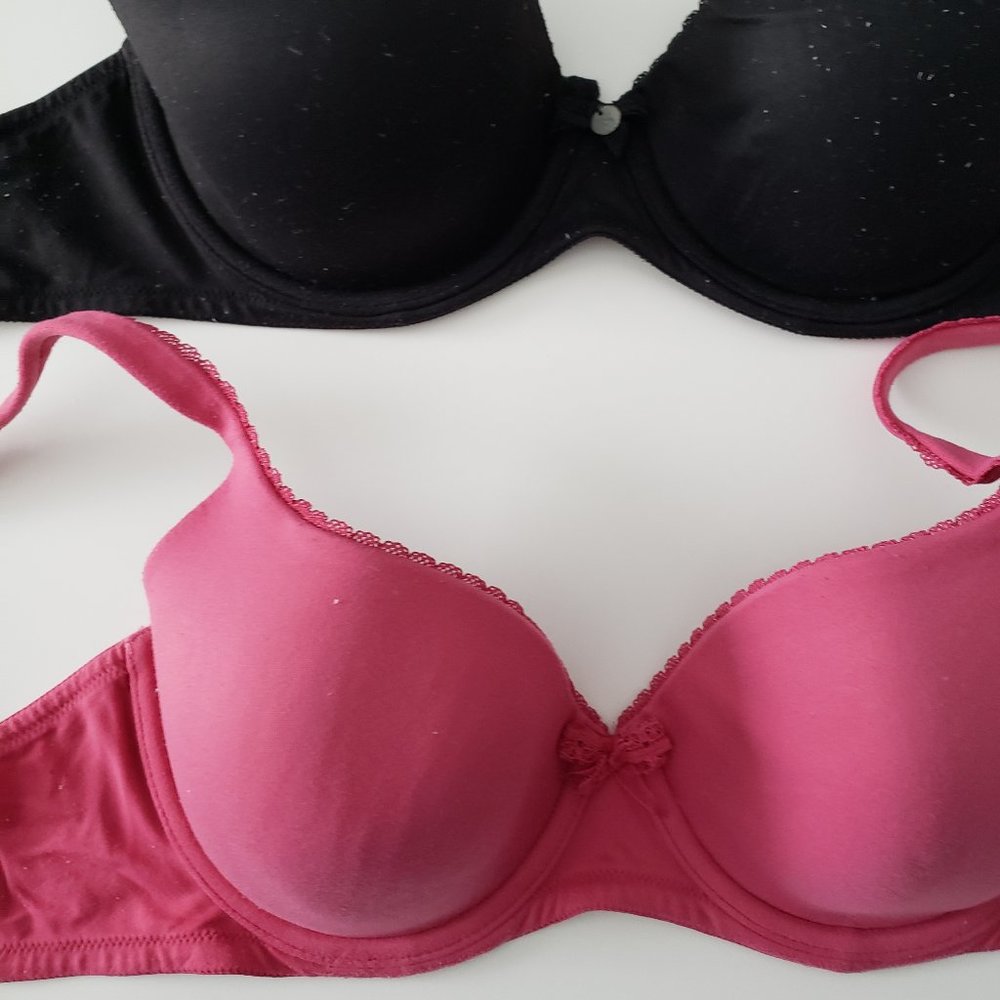 2 Victoria's Secret Lined Demi Bras (34D)